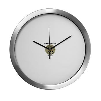 WFTB - M01 - 03 - Weapons & Field Training Battalion with Text - Modern Wall Clock
